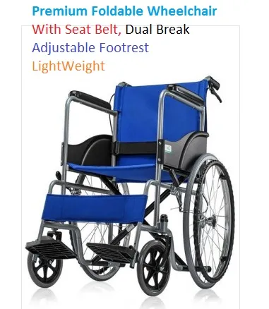 Its Foldable Wheelchair,
- Dual Break(Patient and...