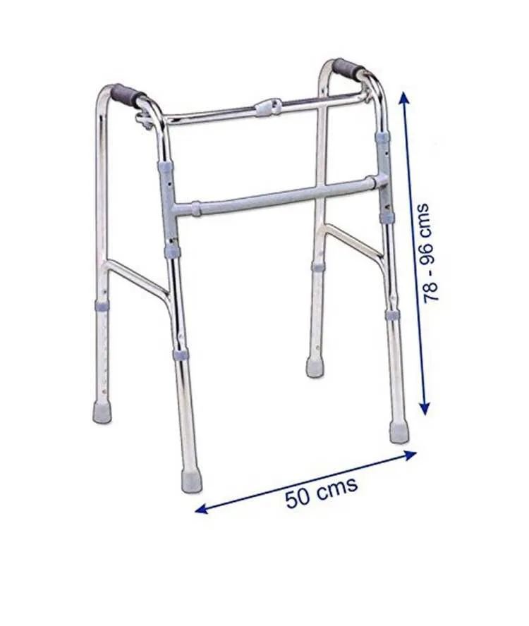 Folding walker with hight adjustable
folding walk...