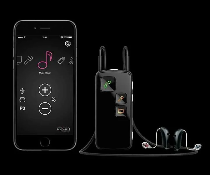 Oticon hearing aid
People first
Wireless accessori...