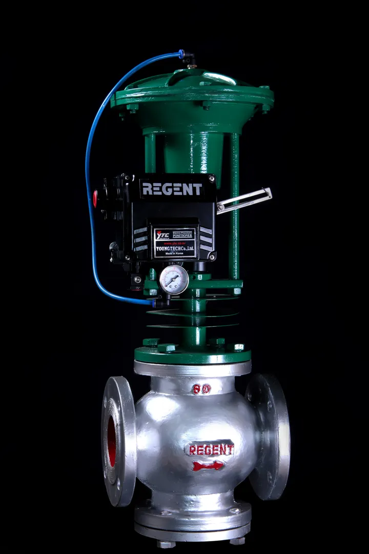 REGENT control valve is used to control fluid flow...