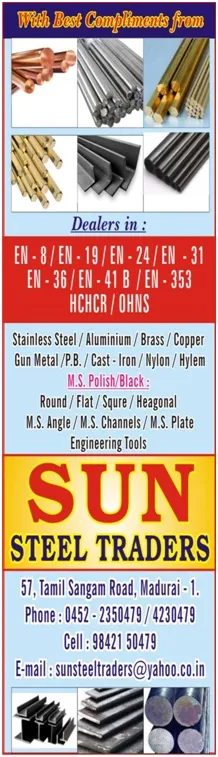 Stainless Steel 304 Grade
Round : 2 mm to...