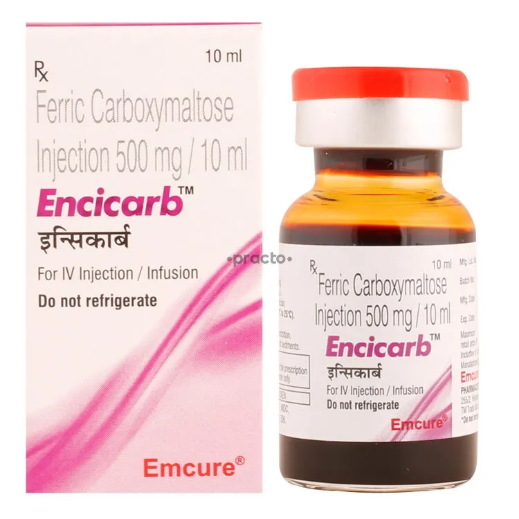 Encicarb 500 mg Injection (Ferric Carboxymaltose) β Fast Iron Deficiency Treatment | Global Export