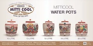 Product Name : Mitticool water pot
Capacity : 7, ...