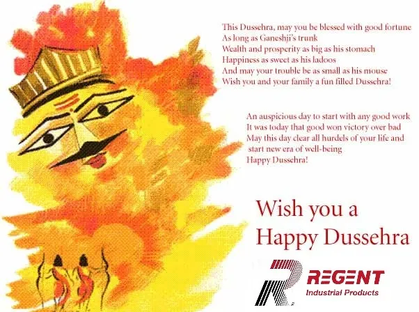 Dusshera Greetings_REGENT INDUSTRIAL PRODUCTS
"Ma...