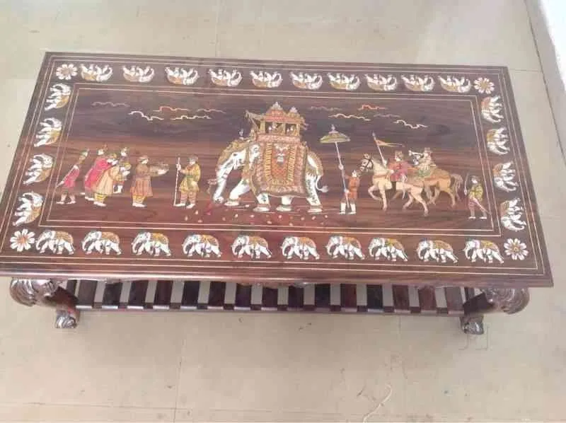 Rosewood Centre table,
Dasara artwork Inlay cent...