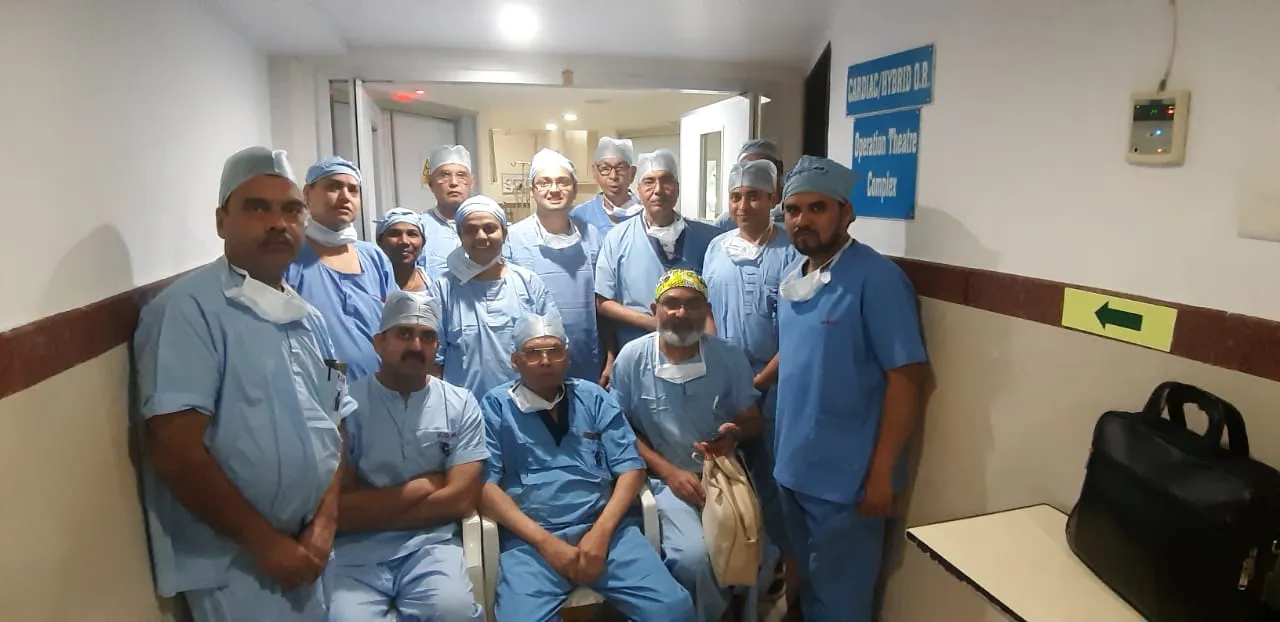 Trans Femoral vein Trans Septal Mitral Valve In Va...