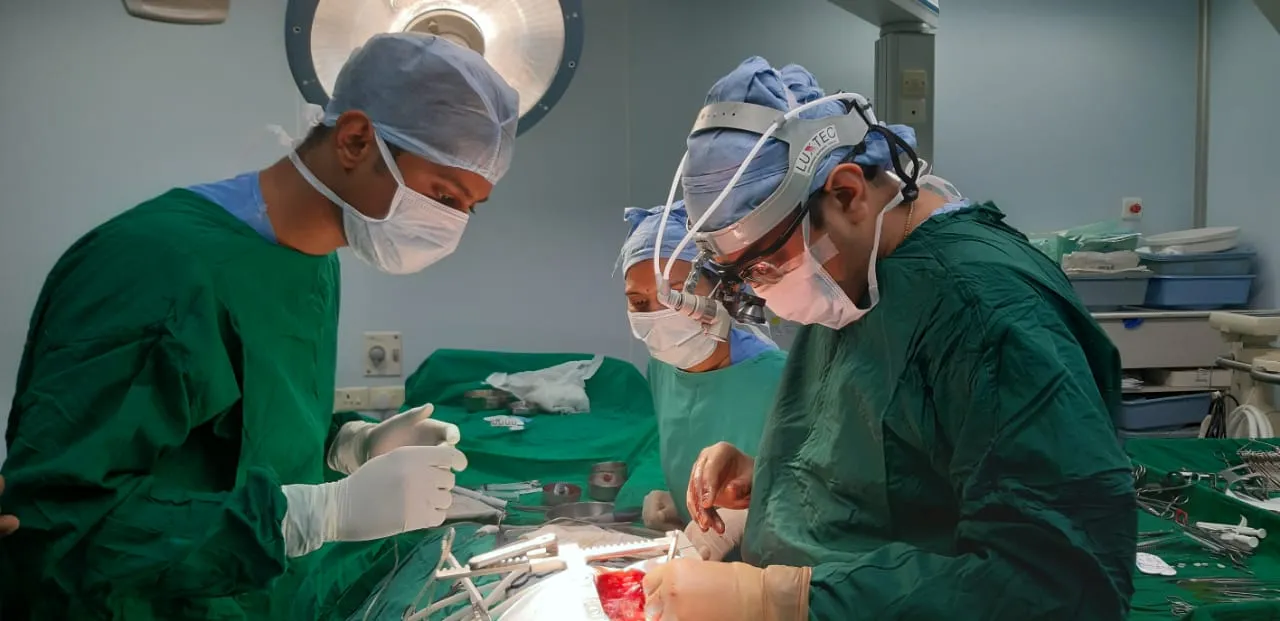 The patient was a 65 year female, operated case of...