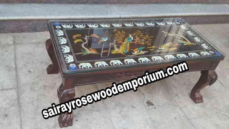 Rosewood Centre table,
Centre table in inlay in ...