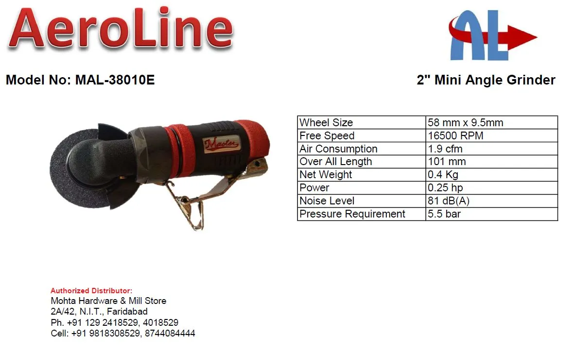 Pneumatic Mini Angle Grinder
This palm size Air A...
