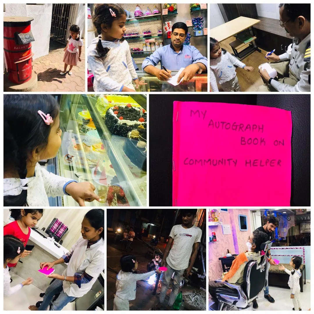 Nursery children learned abt Community Helpers and...