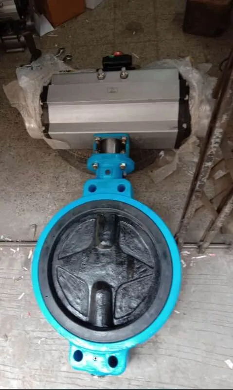 BUTTERFLY VALVE WITH ROTEX DOUBLE ACTING PNEUMATIC...
