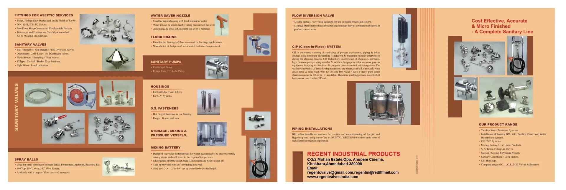 SANITARY VALVES AND FITTINGS
Application:
Dairy
...