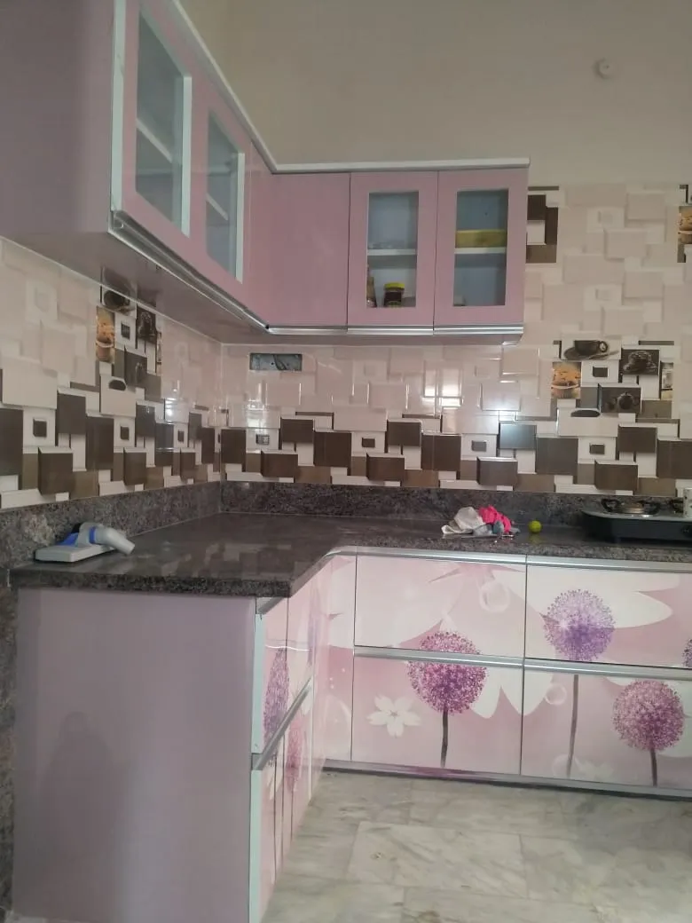 Indian modular kitchen design u shape in Coimbator...