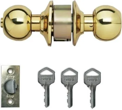 Godrej Cylindrical Lock Premium Brass Finish Lock...