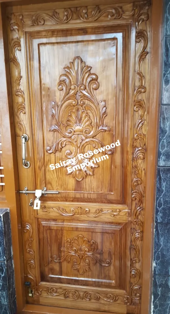 Hunsur teakwood, Burma teakwood main Door, Carvin...