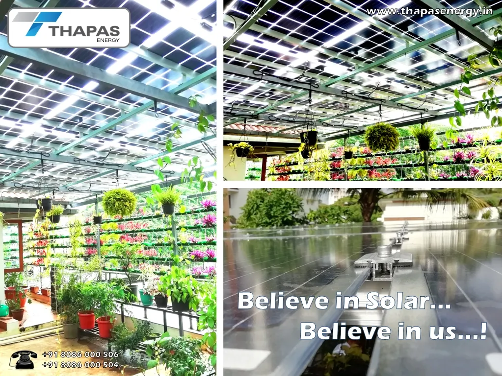 Solar BIPV Atria for Roof top garden using bifacia...