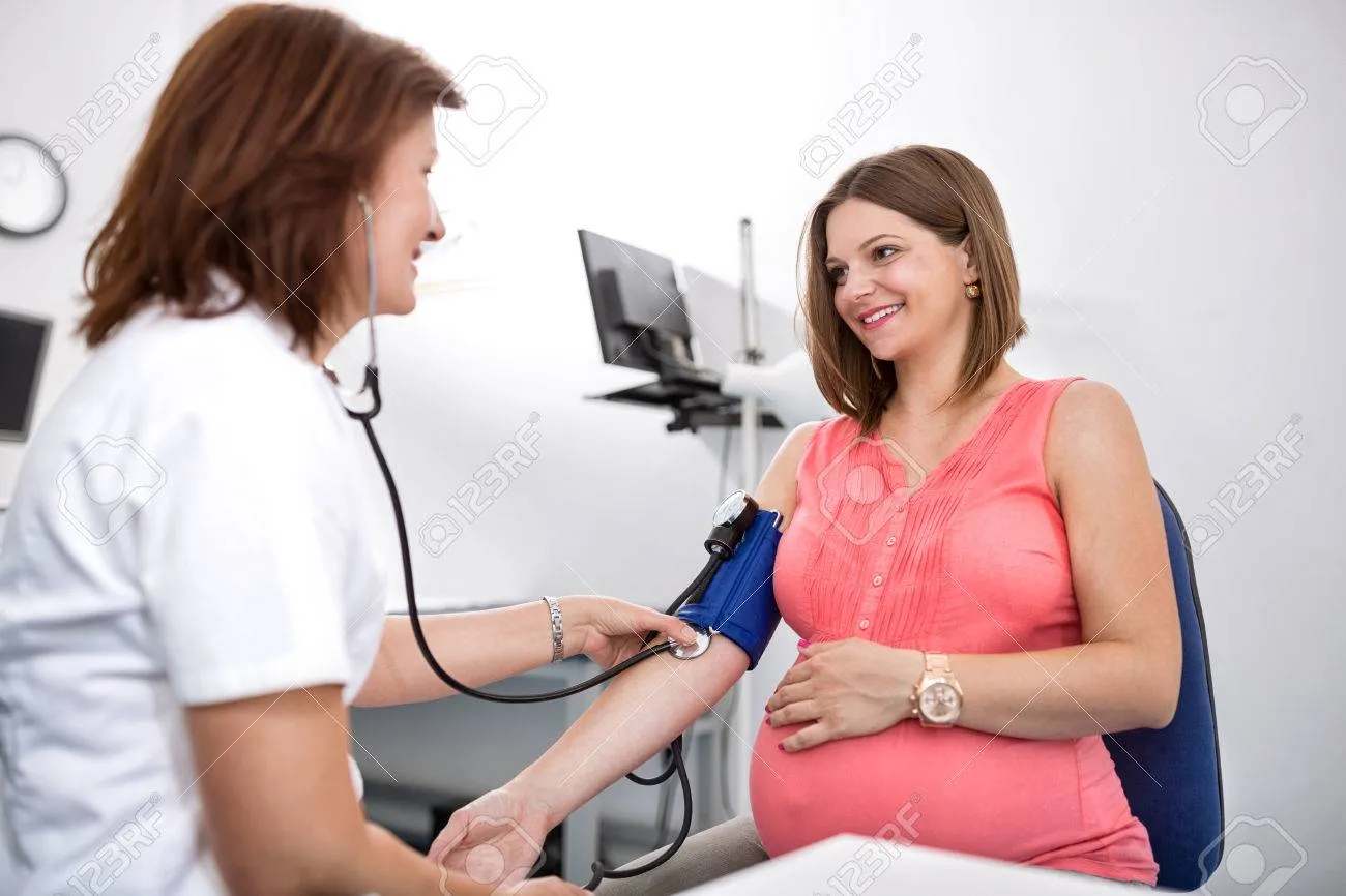 Gynecologist take care in the health of the femal...