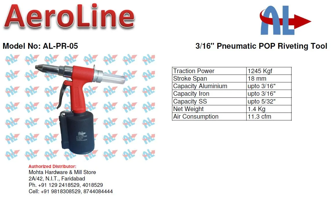 Air POP Rivet Gun Distributor in India
We are sto...