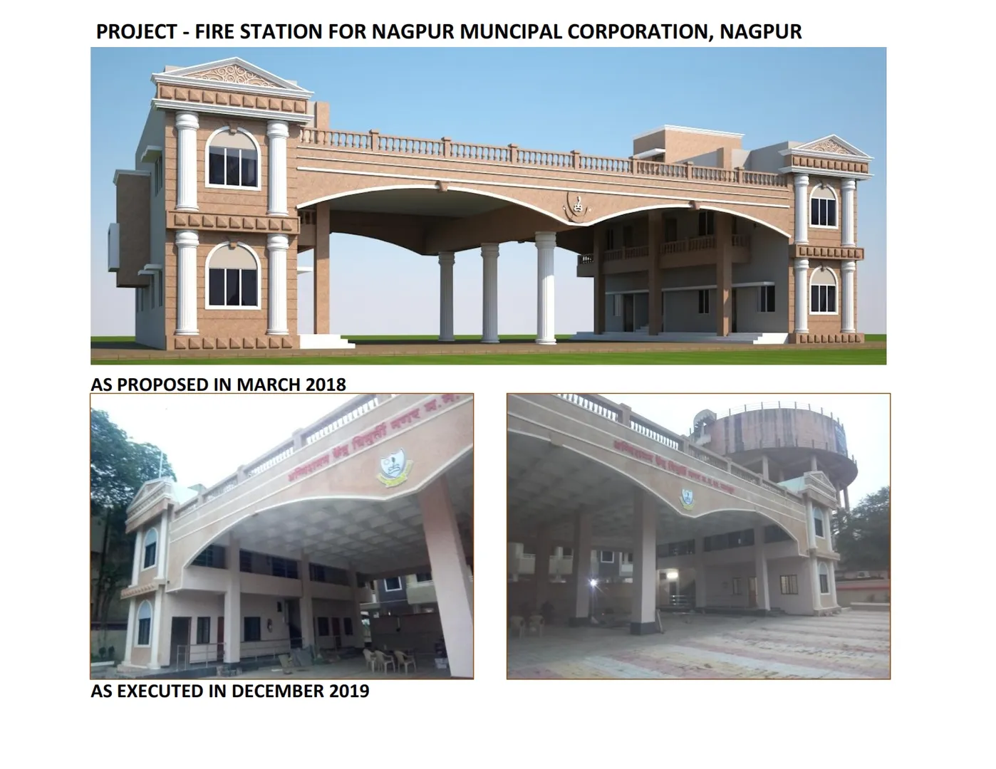 one of the best design for fire station of Nagpur ...
