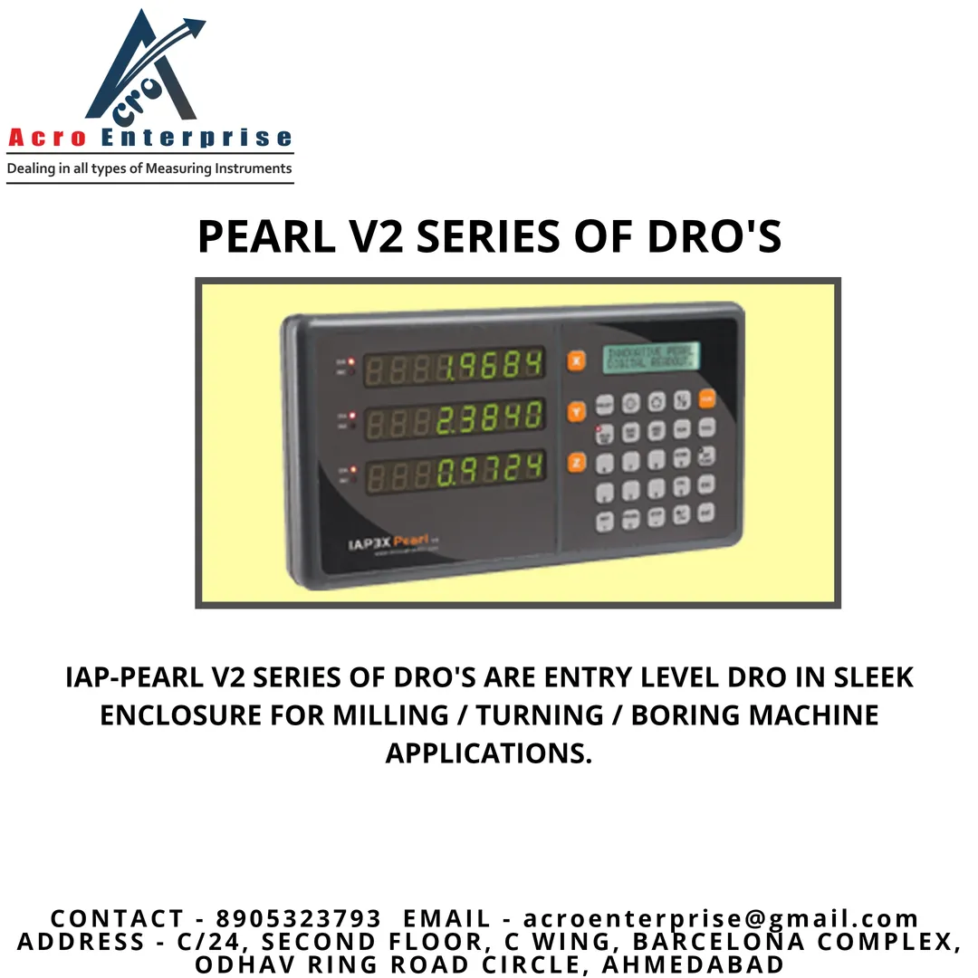 DRO Digital readout is a numeric display, usually...