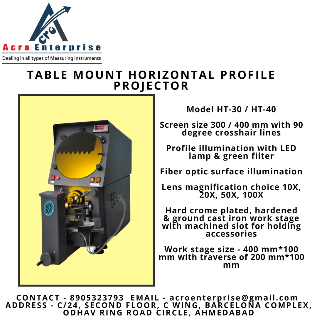 Table Mount Horizontal Profile Projector that is u...