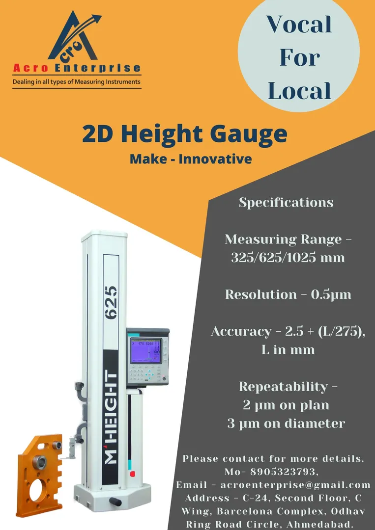 2D Height Gauge of Innovative Brand. A 2D height g...
