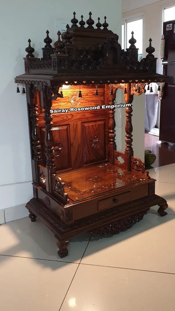 Rosewood pooja mantap
Traditional pooja mandapam ...
