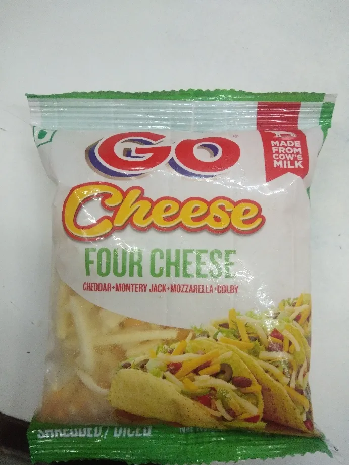 Go Cheese four cheese. Cheddar cheese, Montery Jac...