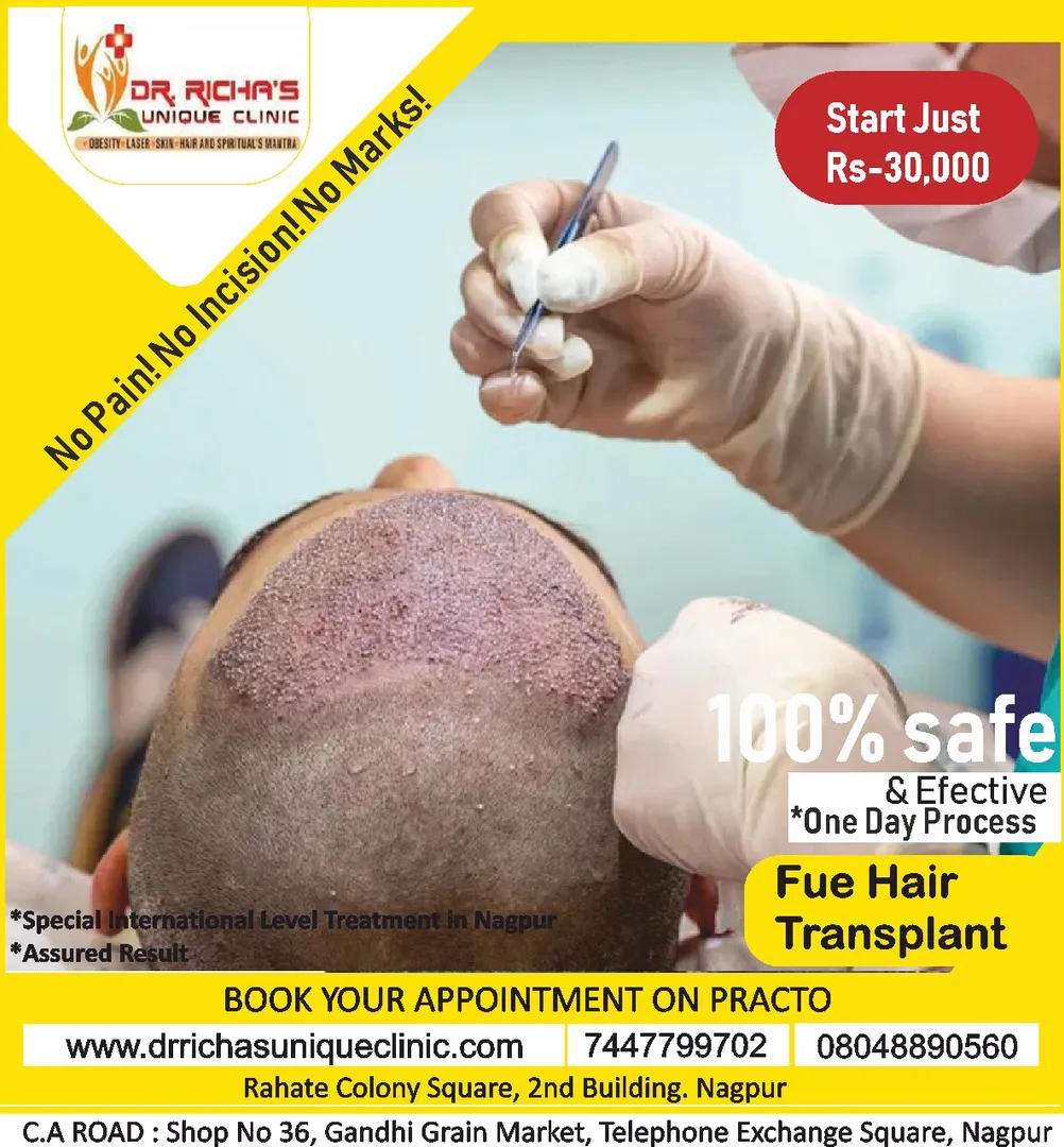 Online hair transplant consultation at Dr. Richa's...