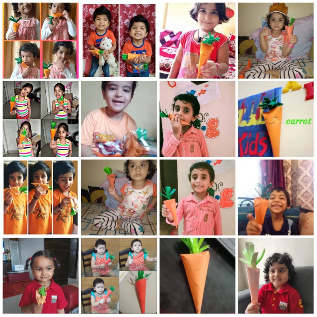 Learning through art is fun
‘Carrot ‘ Orange day ...