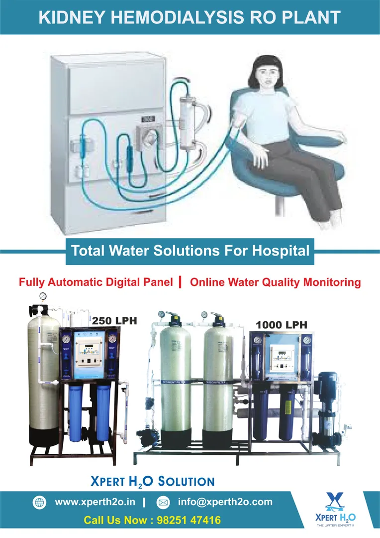We are the manufacturer of kidney dialysis RO plan...