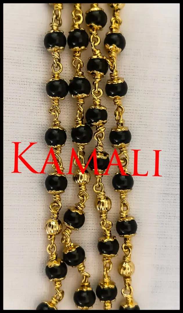 Black Beads Single Line Chain
Karugamani Chaini
...