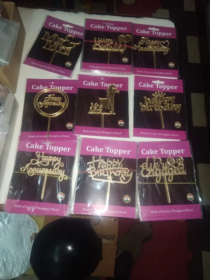 Cake toppers... Now top your cakes with lovely top...