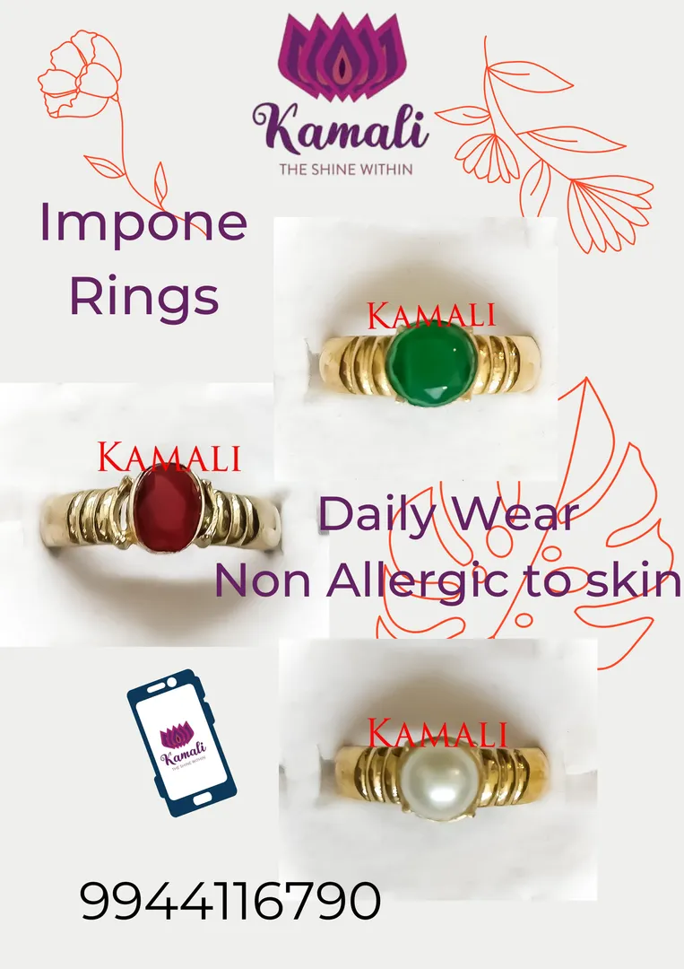 Birth Stone Rings
Impone Rings
Rasi Kal Mothiram
...