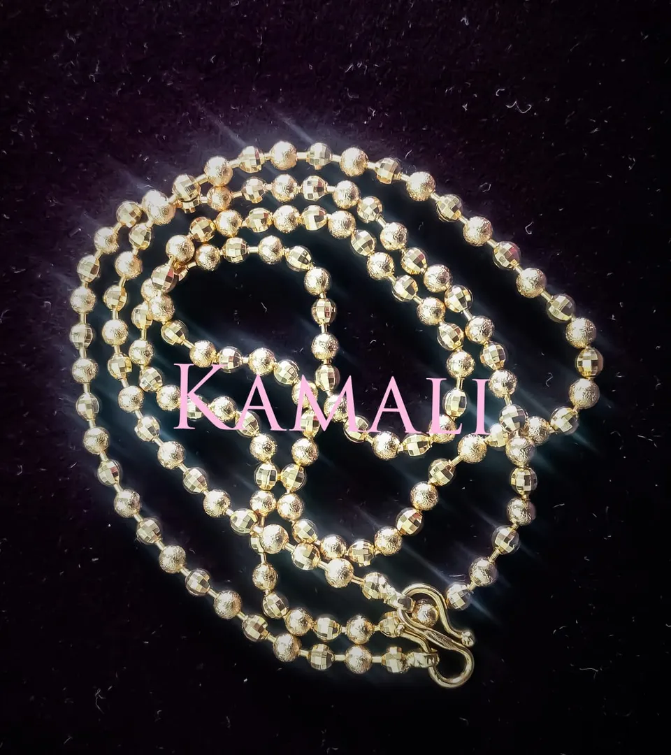 Artificial 1gm Plated Gold Ball Chain - 24 Inches
...