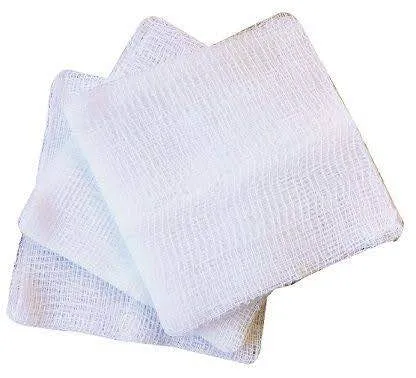 Standard gauze swabs, made from 100% cotton and a...