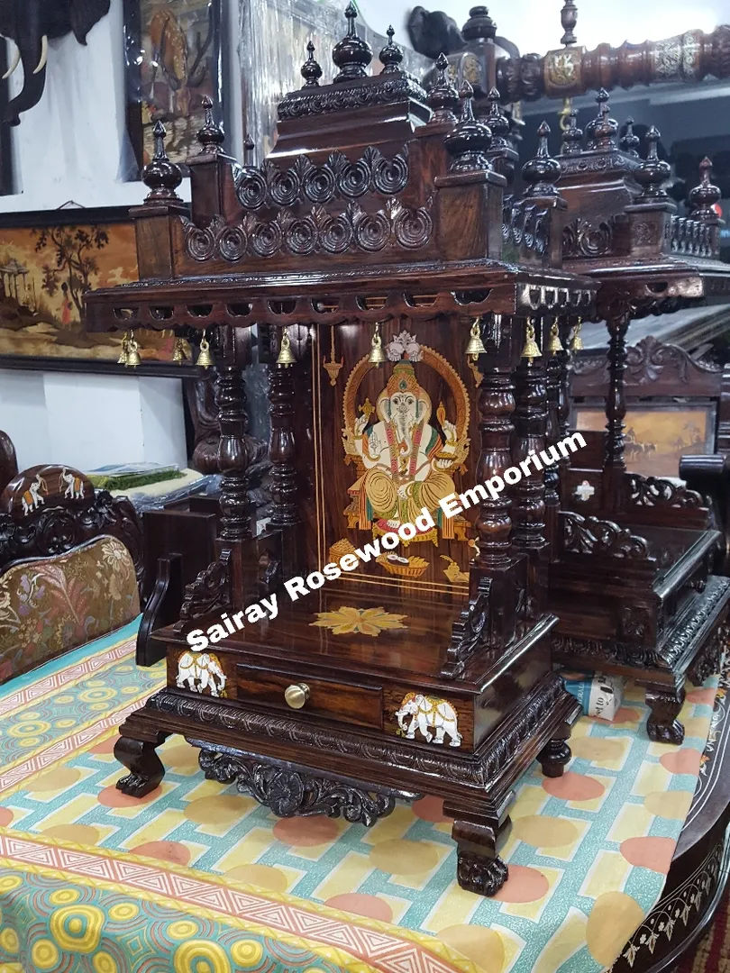 Rosewood Pooja Mantap
Pooja Mantap with Ganapath...