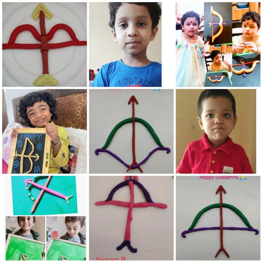 DASSEHRA GREETINGS FROM HELLO KIDS!!
Clay activi...