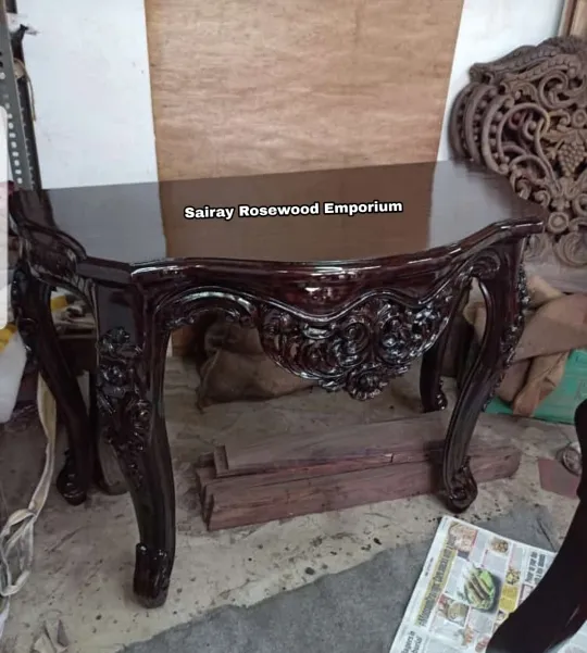 Rosewood Console Table
21" X 42" Antique Carving ...