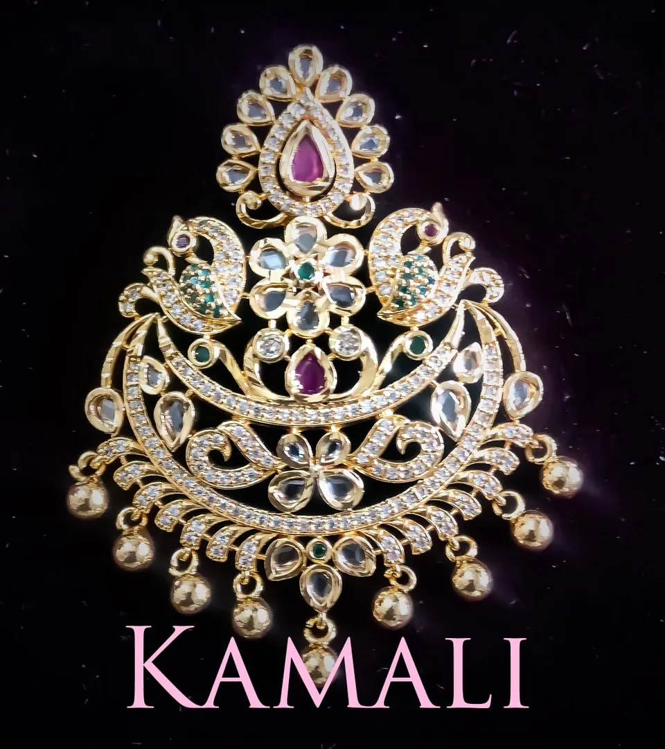 1gm Gold plated Artificial Gold Impone Polki Stone...