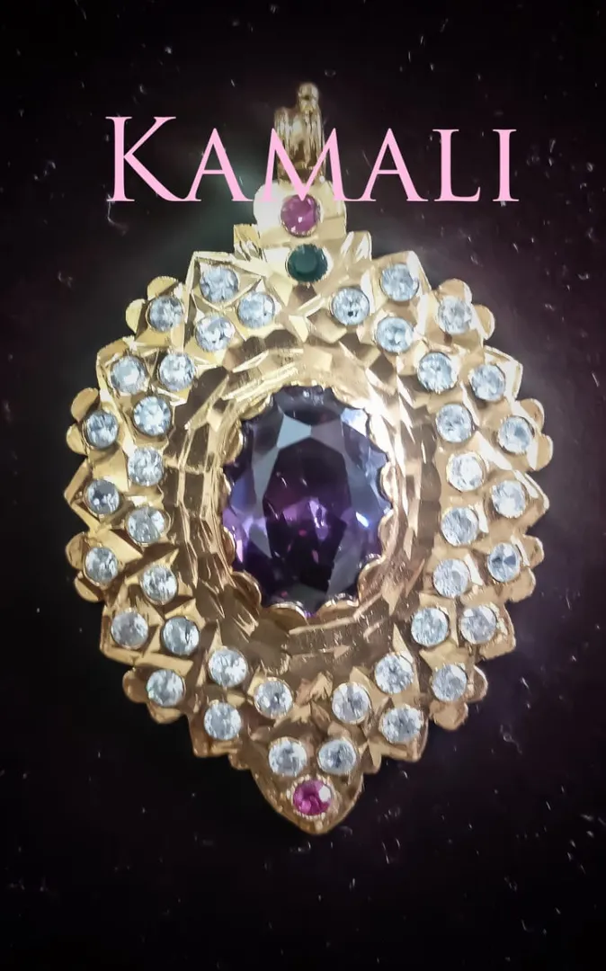 1gm Gold plated Artificial Gold Impone Amythest St...