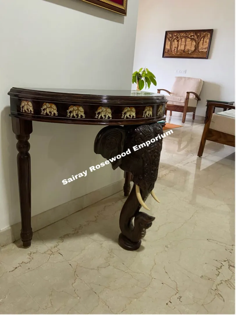 Rosewood Console Table:
Console table in inlay ...