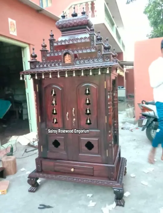 Rosewood Door Pooja mantapa
Size Depth -24" Wi...