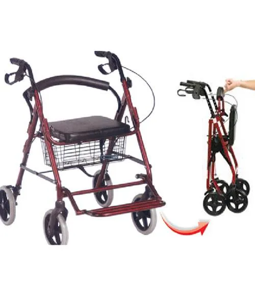 Rollators are better for traveling over uneven, ou...