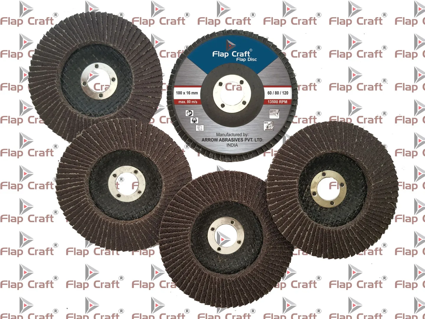 FlapCraft Jumbo Flap Disc for Grinding and Sanding...
