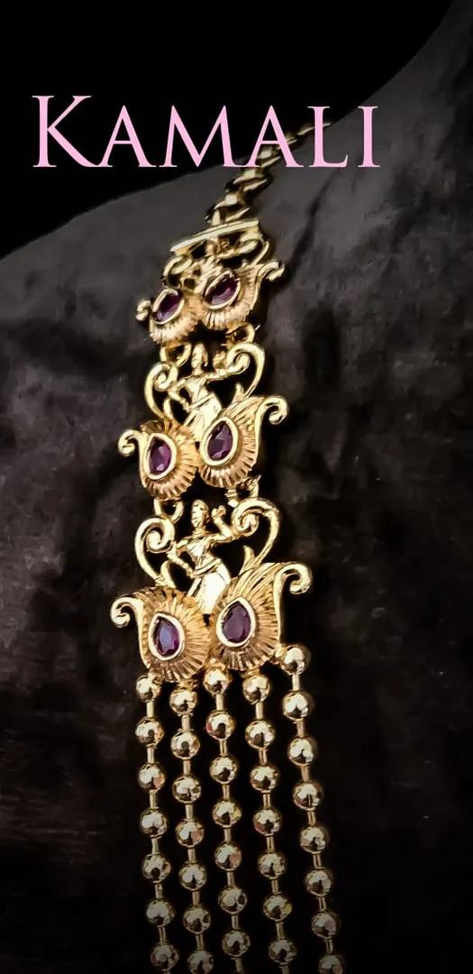 Three layer Balls Mugappu Chain
Gold plated 3 lay...