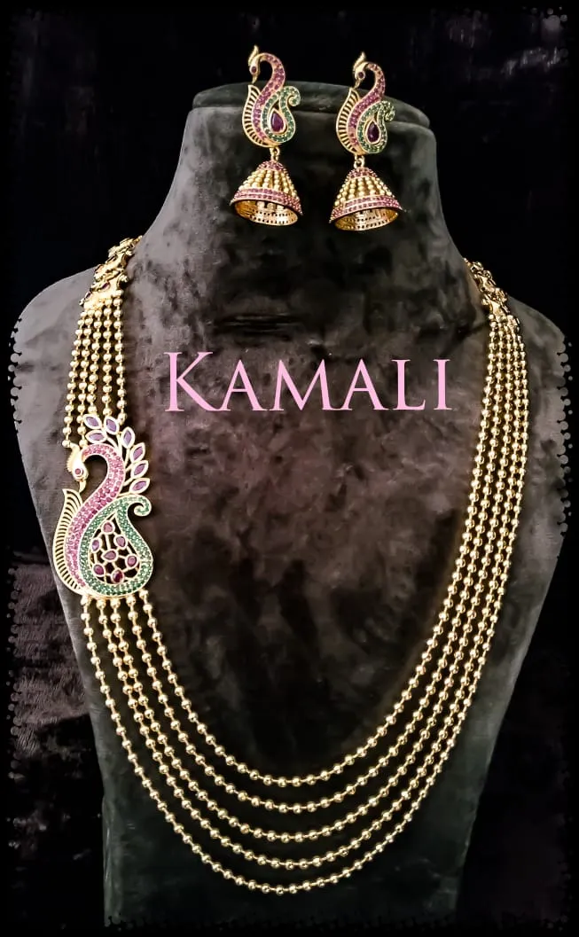 Three layer Balls Mugappu Chain
Gold plated 3 lay...