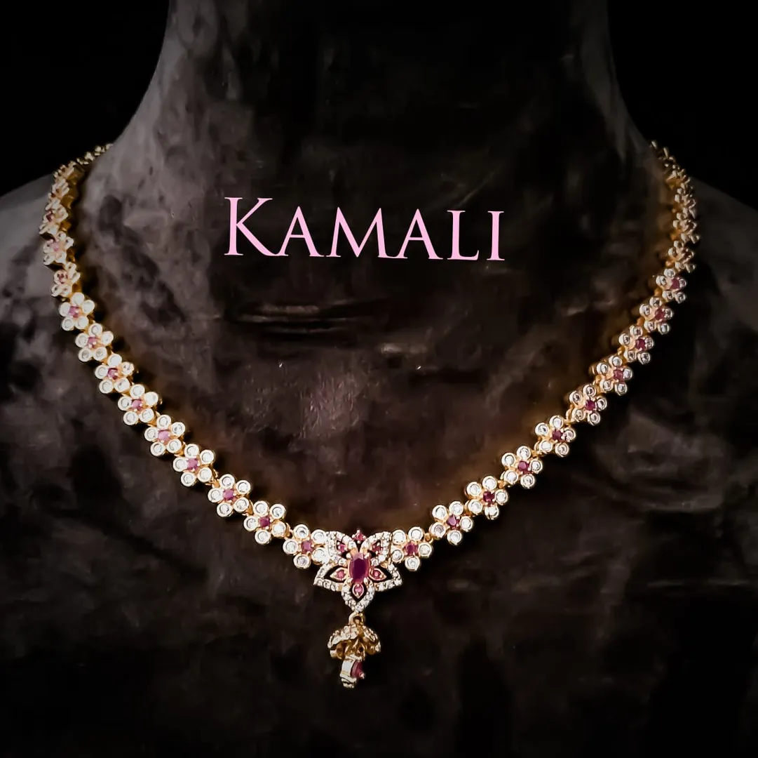 White Stone Necklace Set For Women.
Designer Colle...