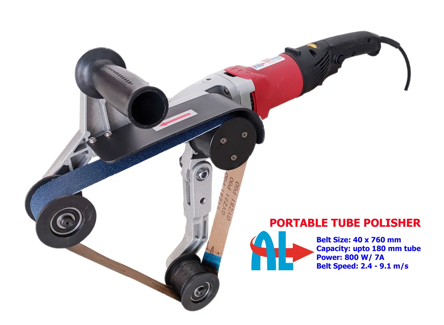 Portable Tube Polisher for Stainless Steel Pipe Bu...