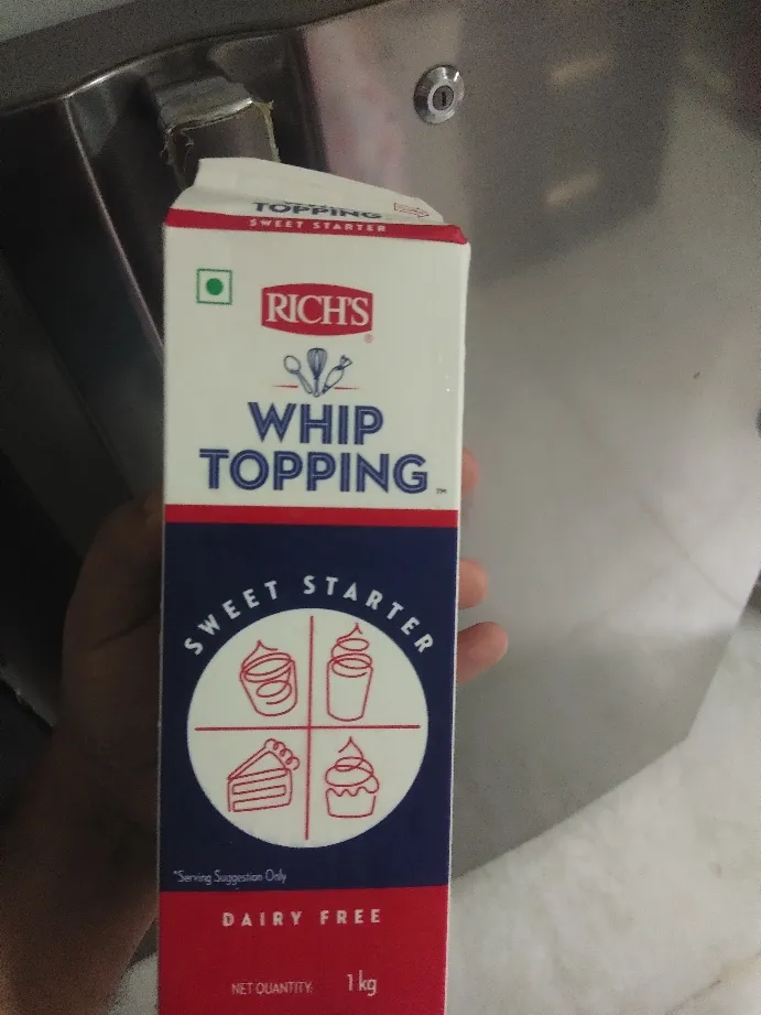 On customers demand Rich's Whip cream topping swee...